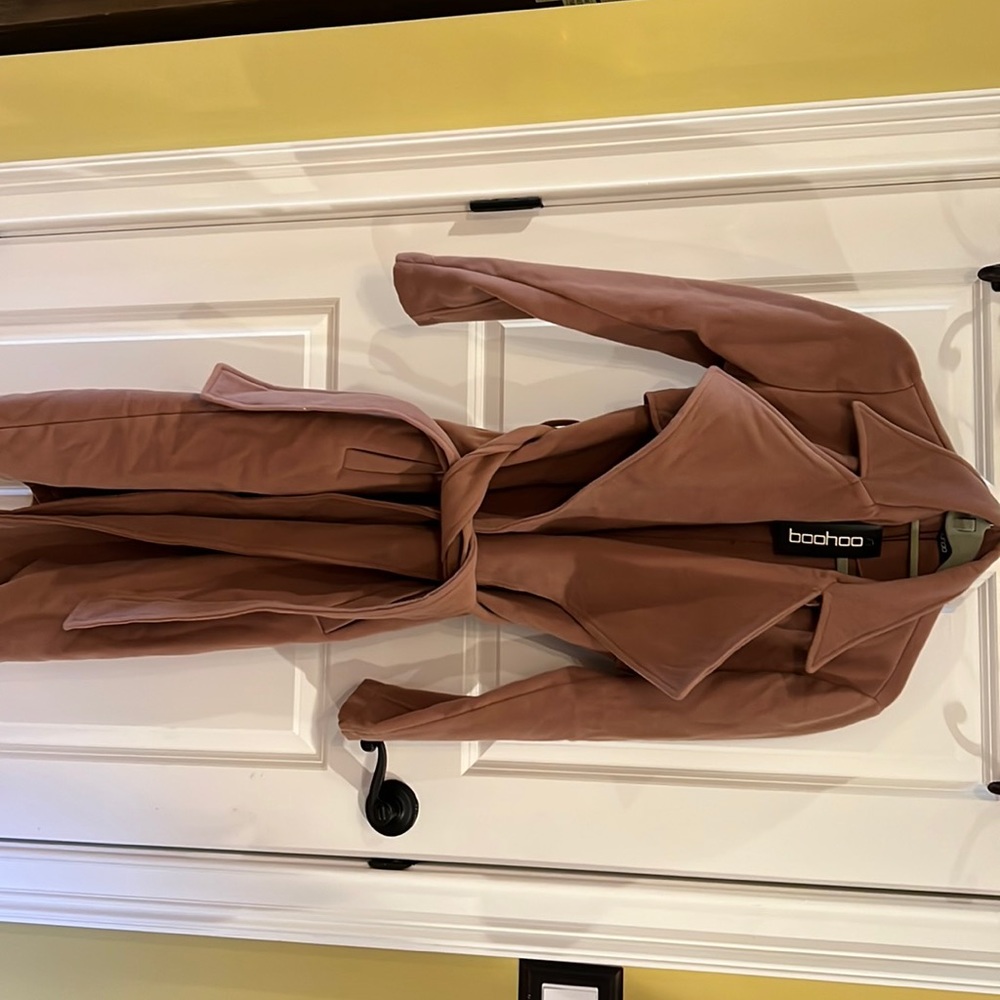 Brown peacoat